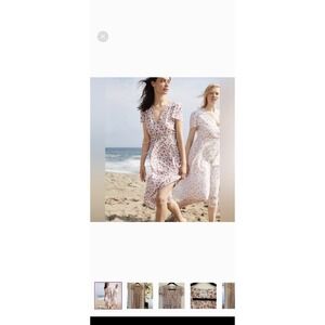 Christy Dawn Cottagecore Simple Dawn Dress white Organic Cotton Floral fairy M